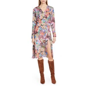 Zendaya x Tommy Hilfiger Zodiac Print Satin Dress 6 Women’s Multicolor.